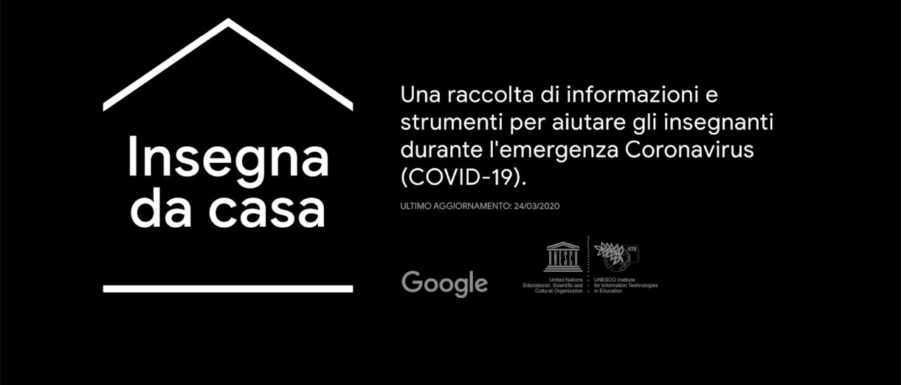 Coronavirus: Google apre il portale Insegna da casa