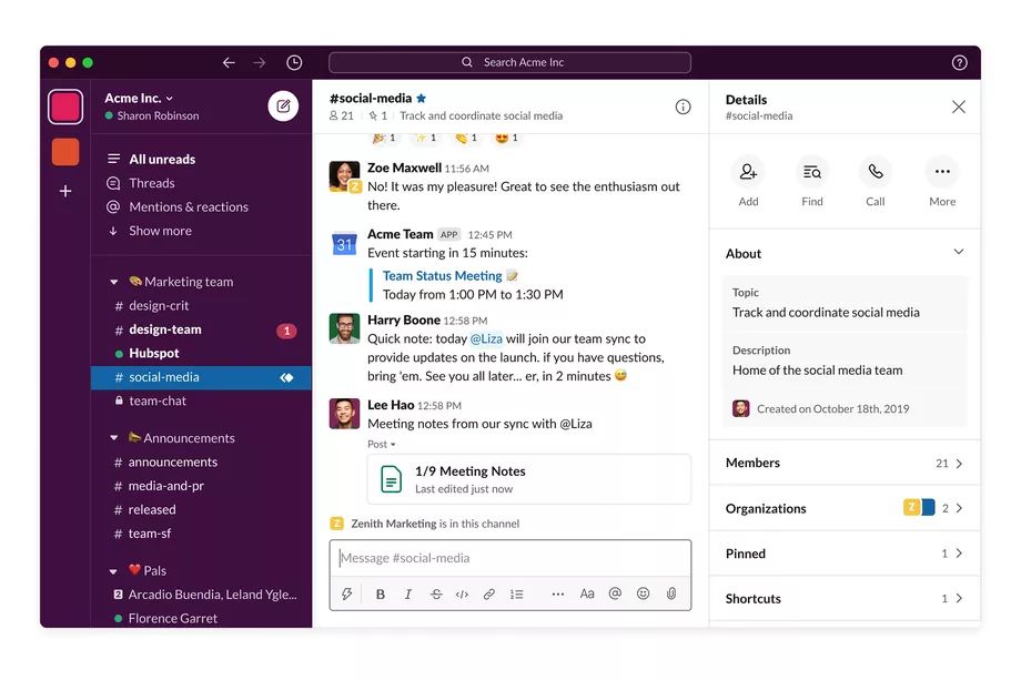 Slack redesign