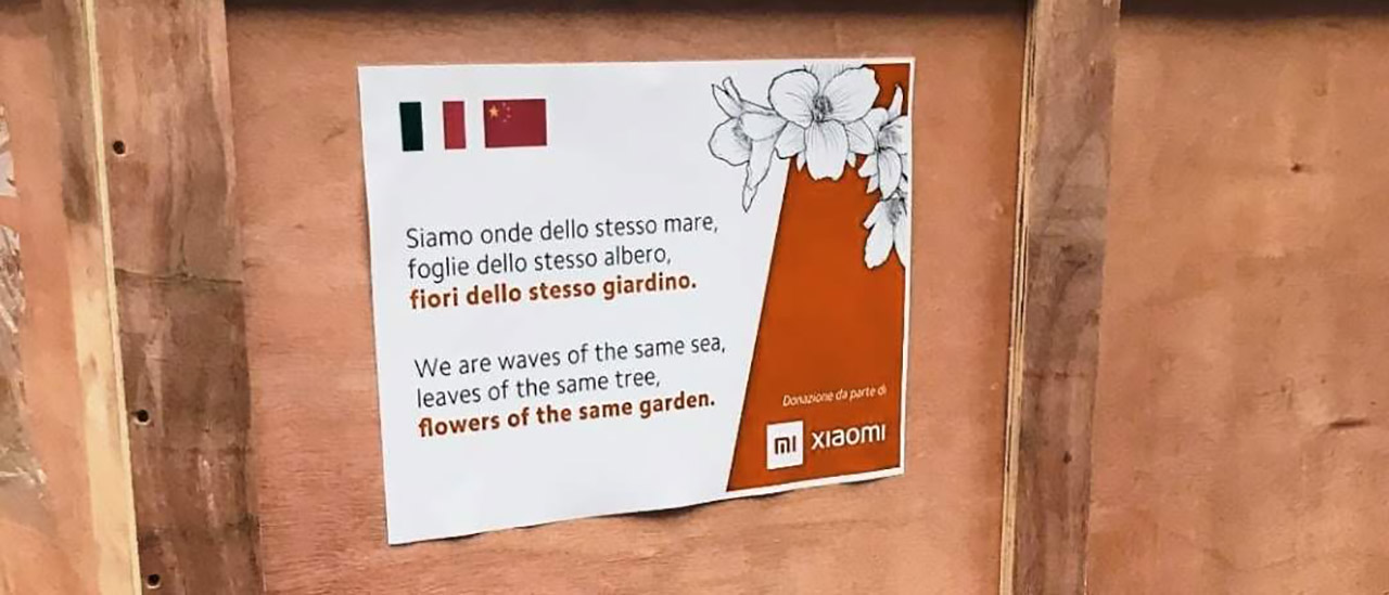 Xiaomi dona nuove mascherine alla Lombardia