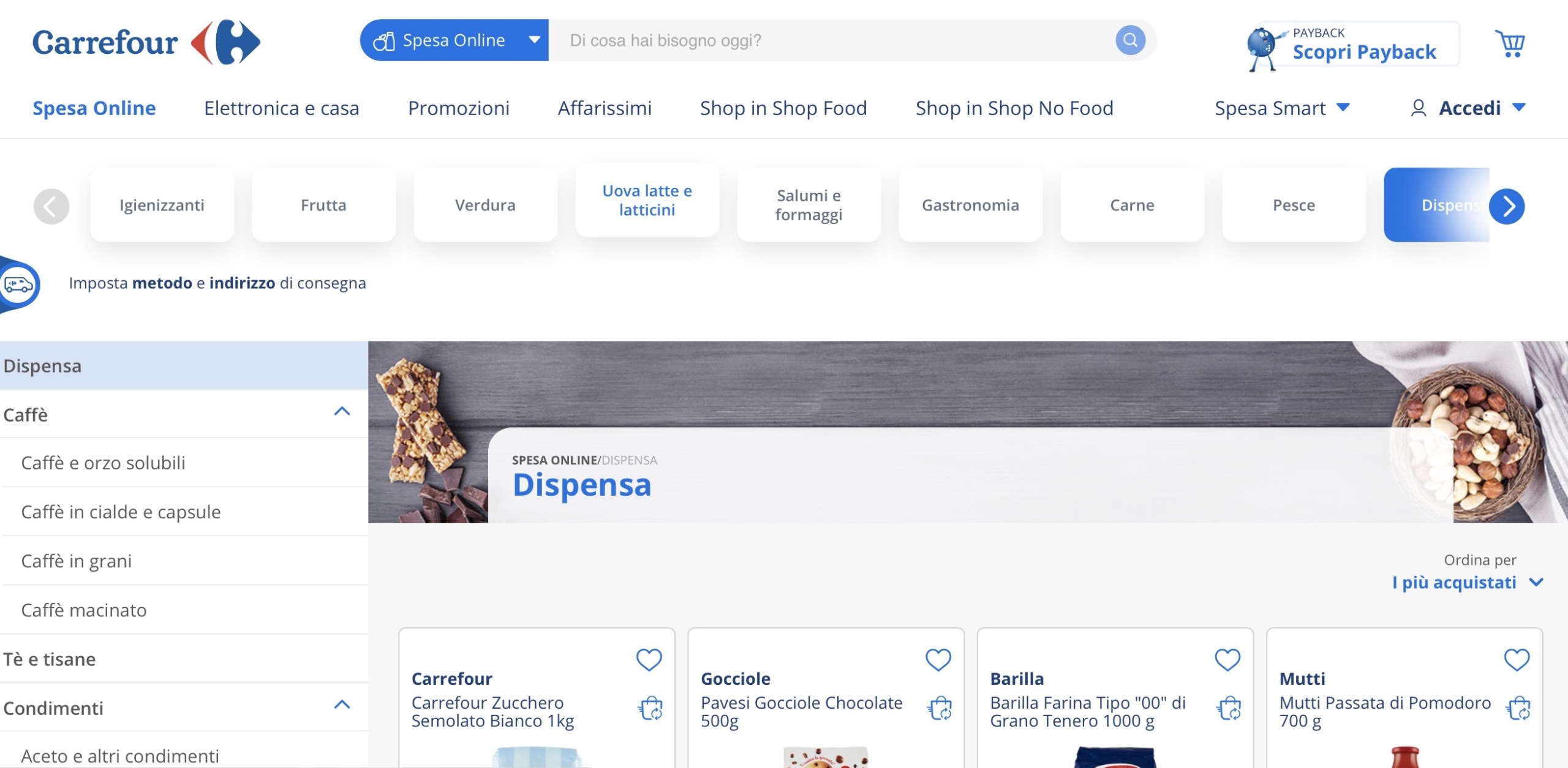 Carrefour spesa online