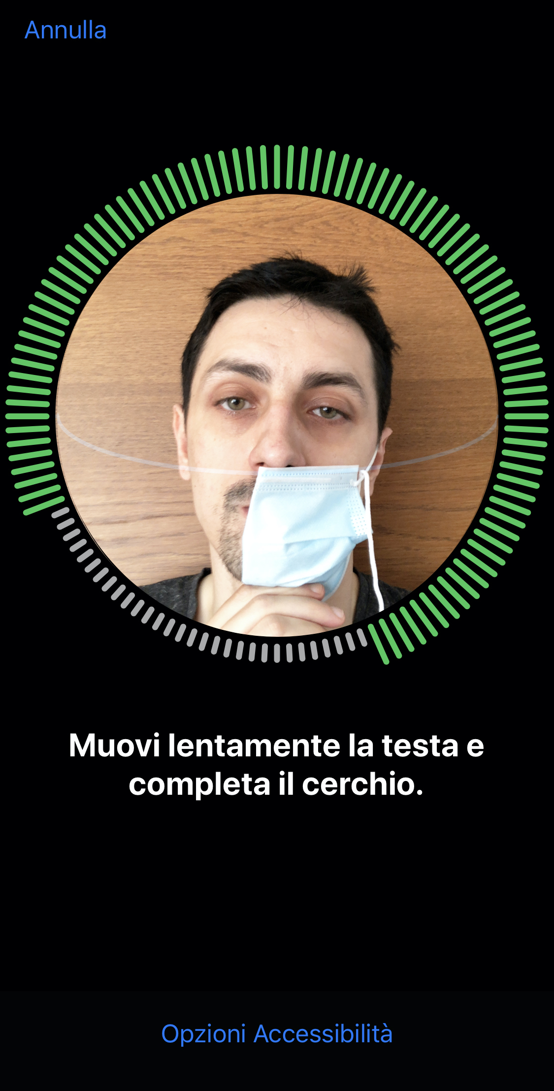 Face ID con mascherina