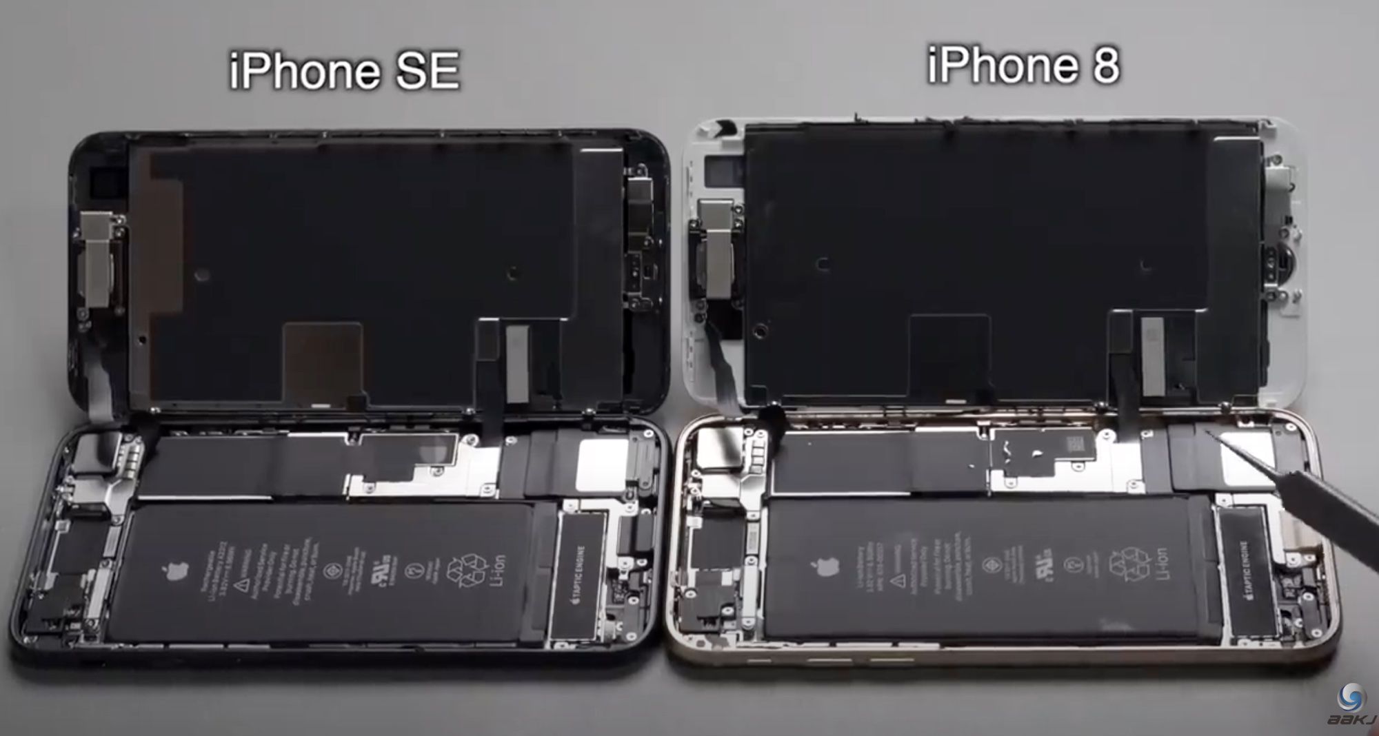 iPhone SE Smontato - Confronto con iPhone 8