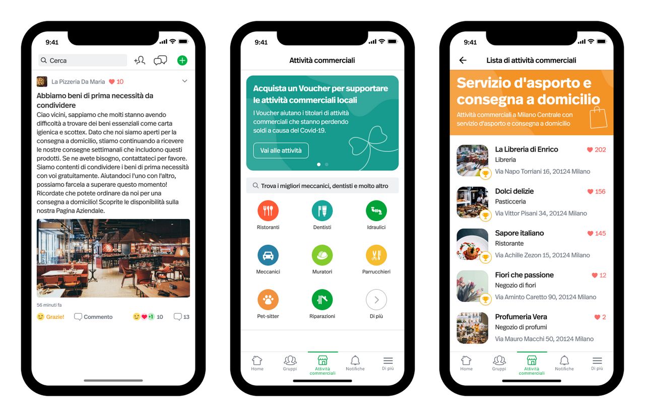 Nextdoor: nuove funzioni per le attività commerciali