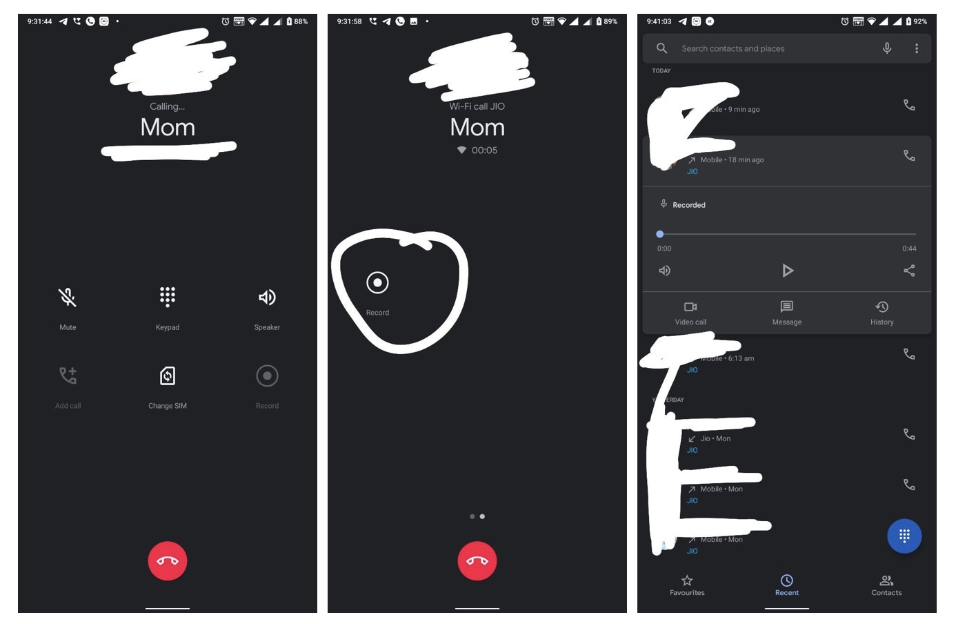 registrare chiamate google telefono