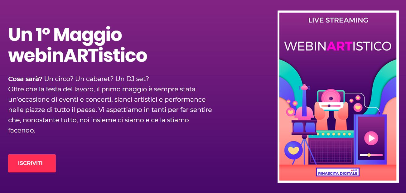 RinascitaDigitale: live show non-stop per l’1 maggio