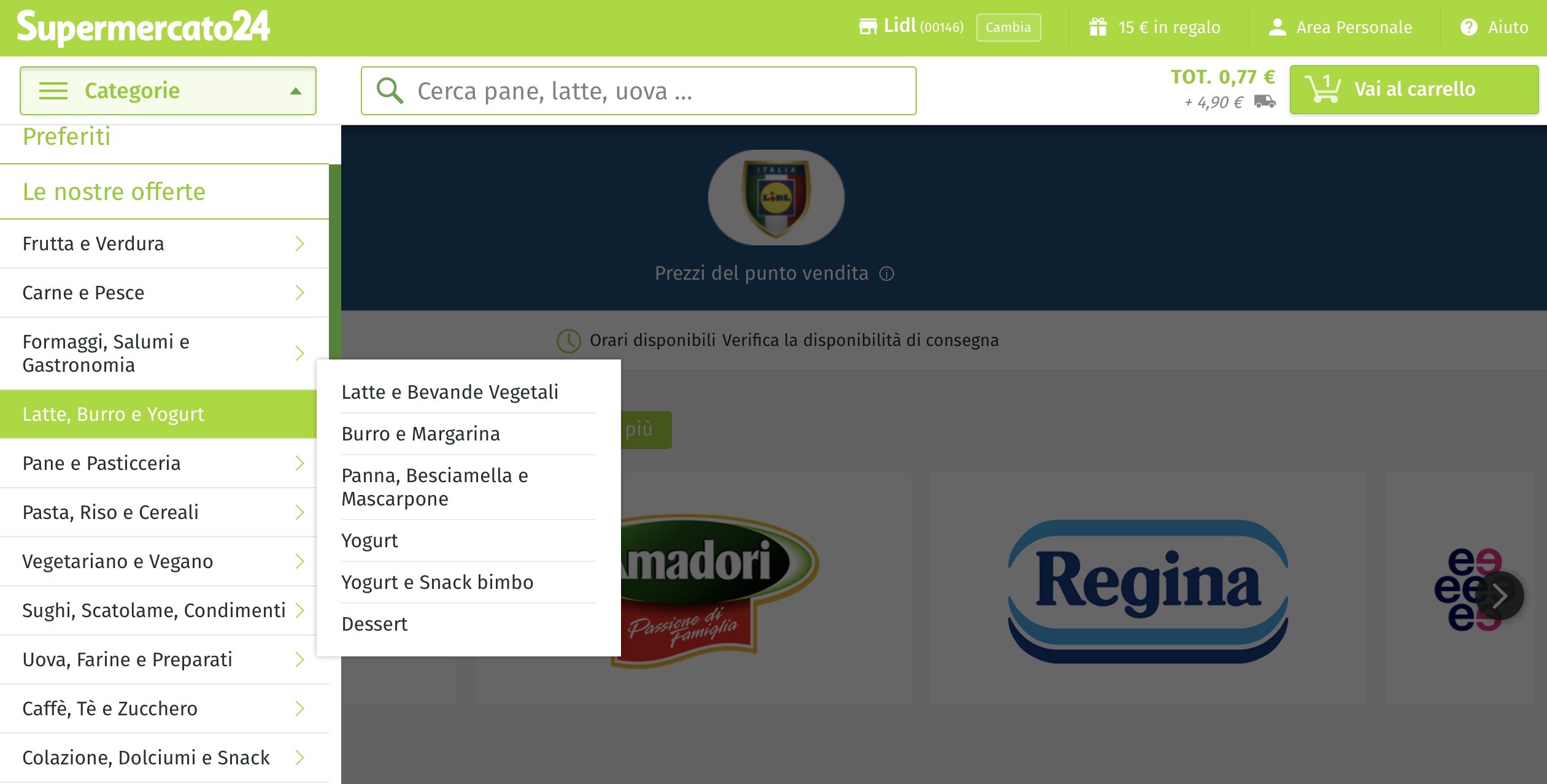 supermercato24 categorie