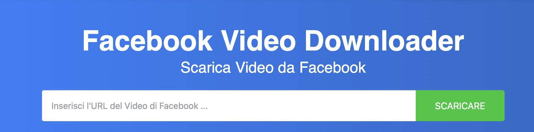 Facebook Video Downloader