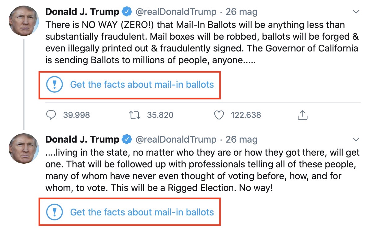 twitter trump fake news