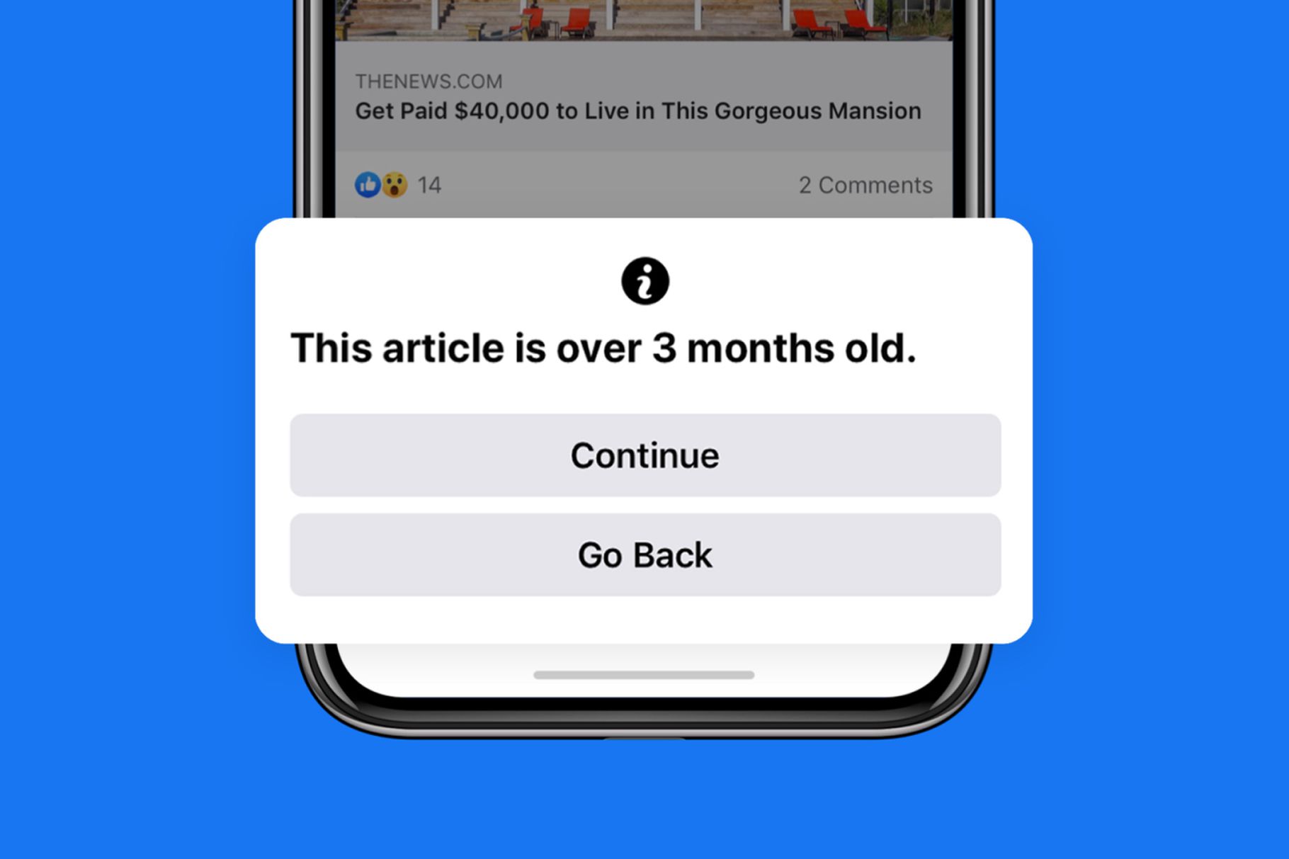 facebook avviso vecchi post