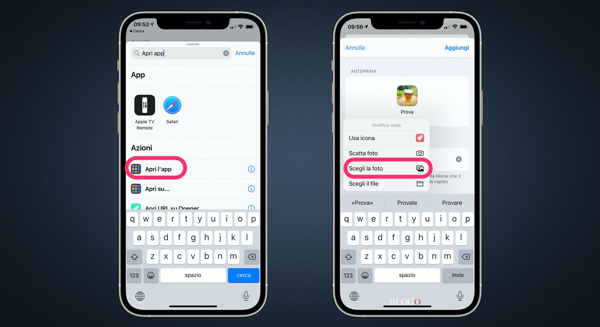 Assegnare Icone personalizzate ios 14