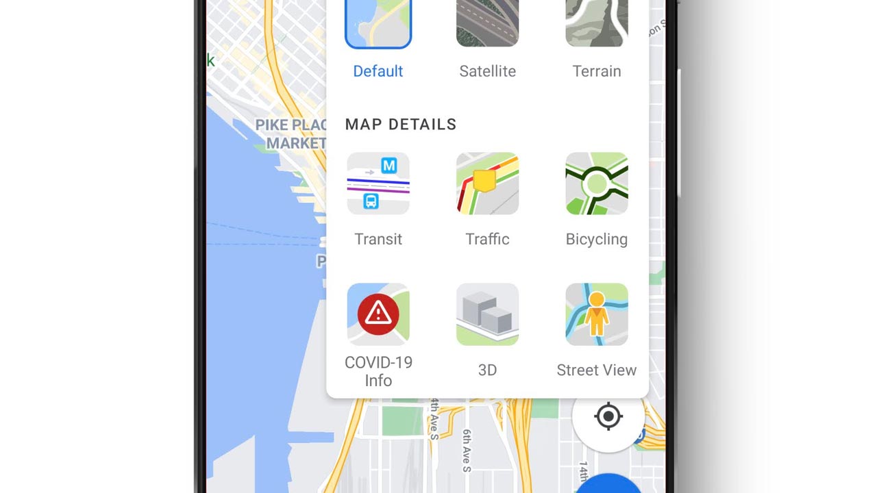 Google Maps funzione Covid-19