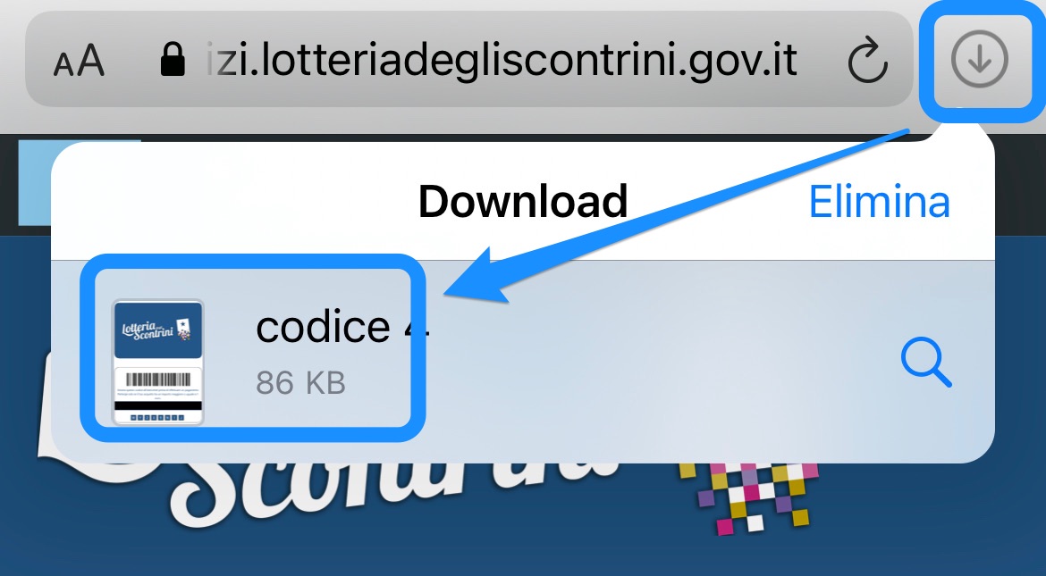 Scarica Codice Lotteria degli Scontrini - iPhone