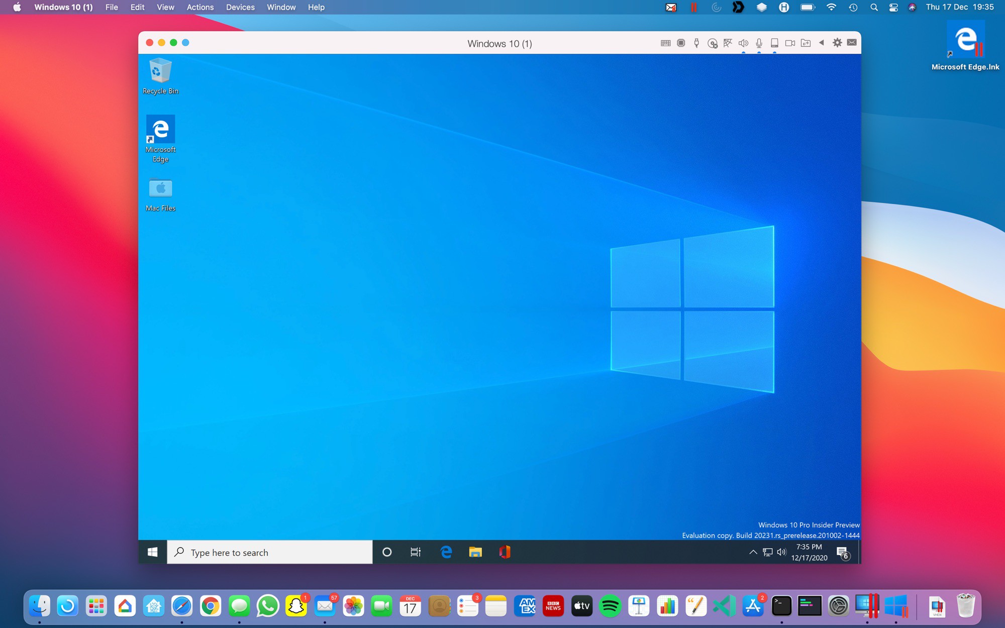 Parallels Desktop 16 per M1
