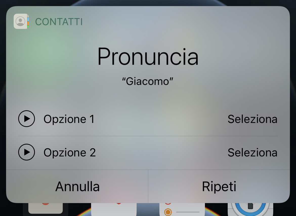Differenti pronuncie Siri iOS 14