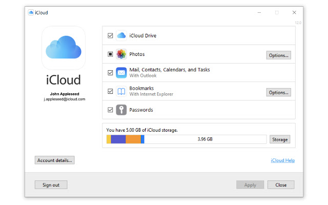 password icloud chrome