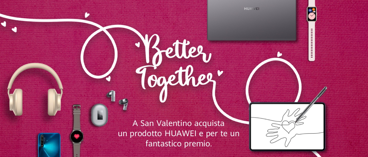 Huawei lancia gli sconti di San Valentino
