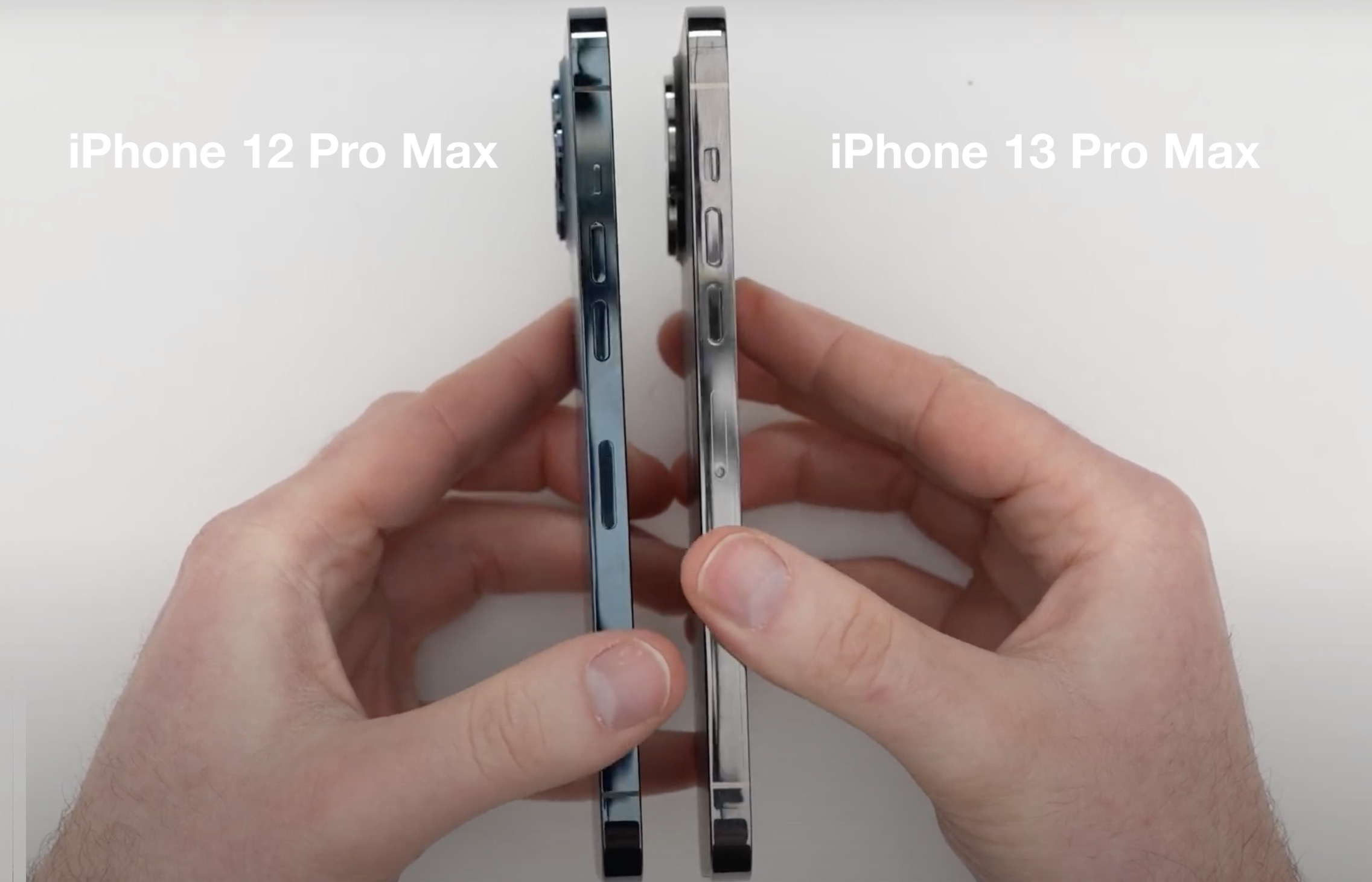 iPhone 13 Vs. iPhone 12 - Spessore Confronto