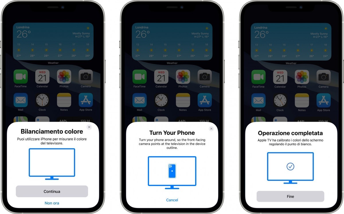 Calibrazione Colore Apple TV