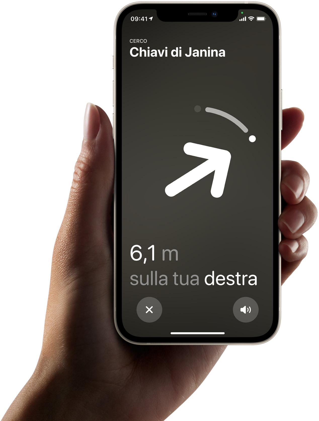 Cercare un AirTag con Posizione Precisa