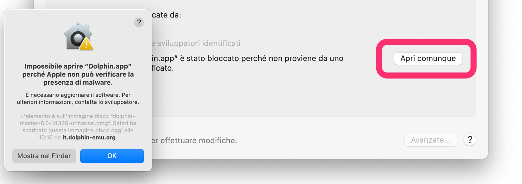 Installare Dolphin su Mac