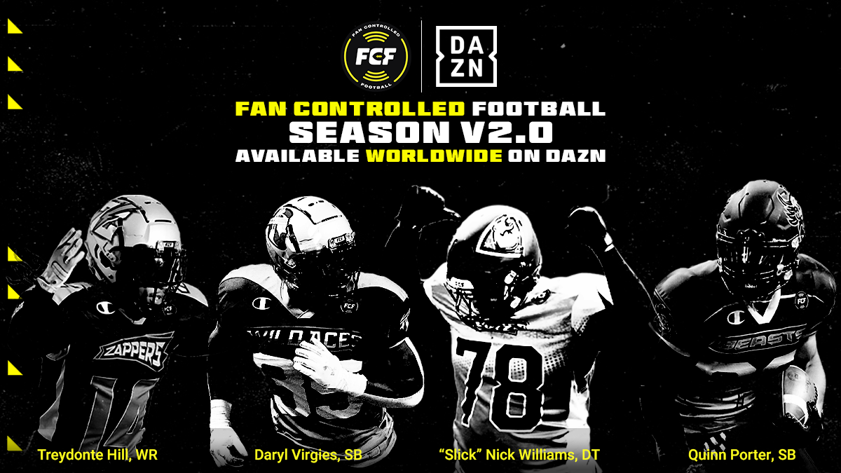 DAZN è il nuovo partner globale di Fan Controlled Football