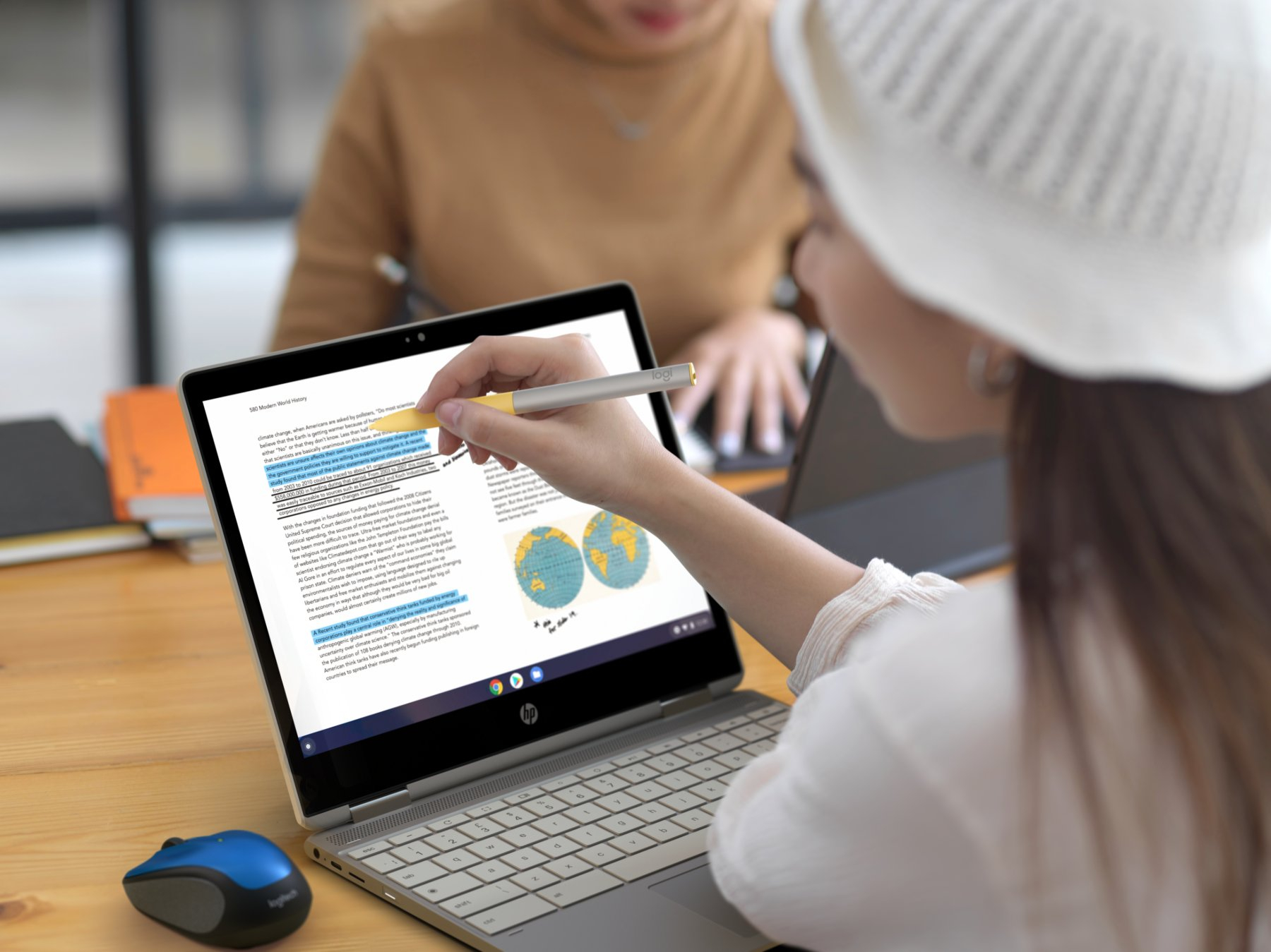 Logitech presenta Pen, la stilo per Chromebook compatibili USI