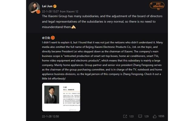 xiaomi ceo dimissioni