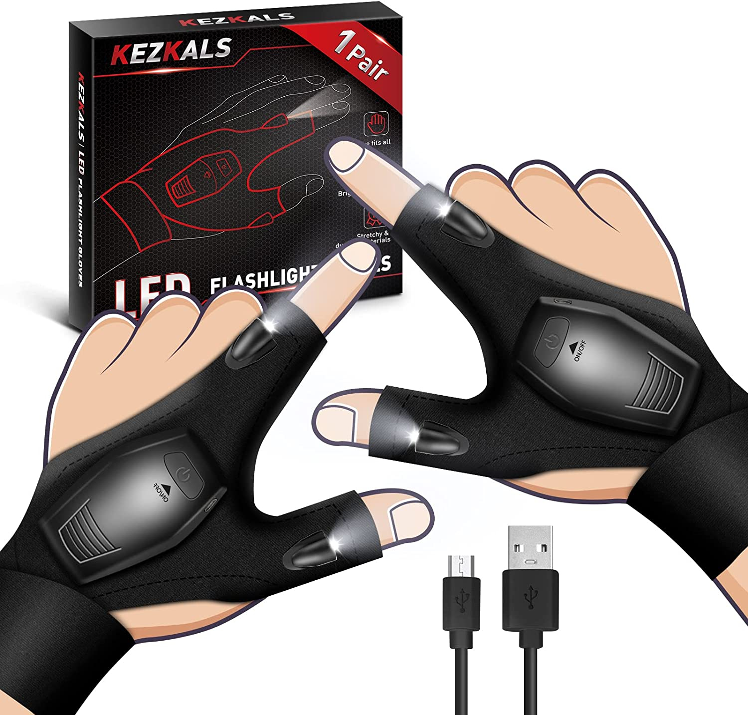 Super utili guanti torcia al Led regalo FANTASTICO San Valentino