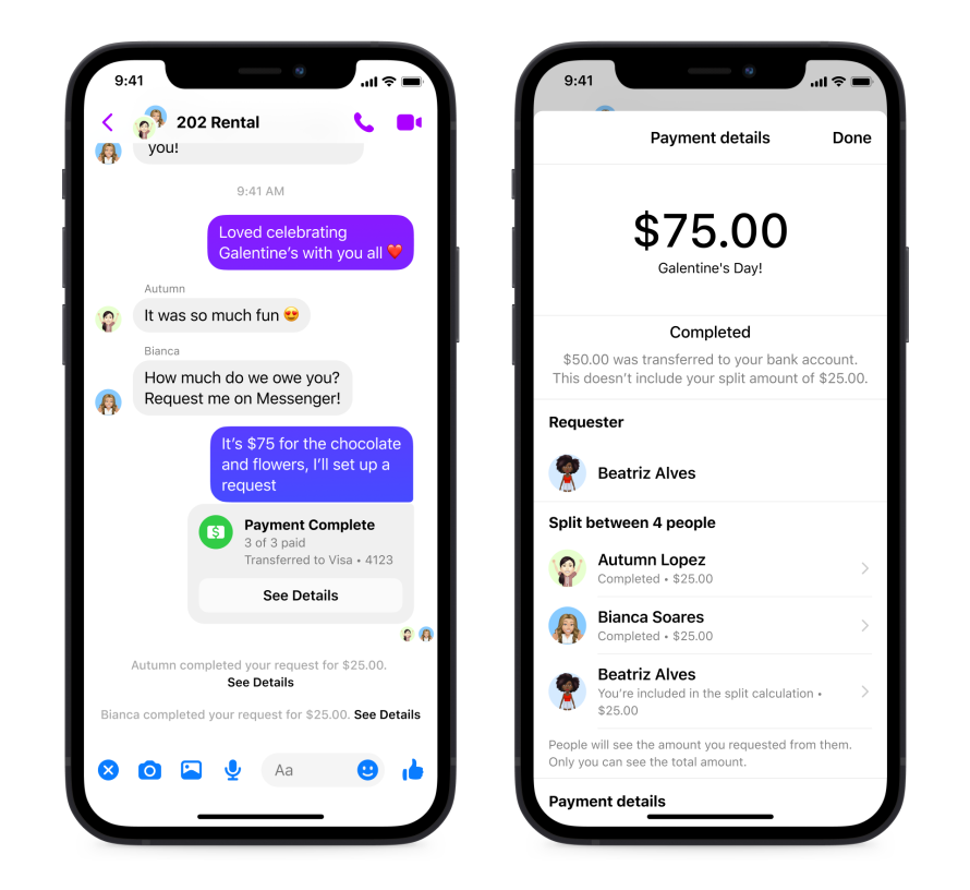 Split Payments Messenger