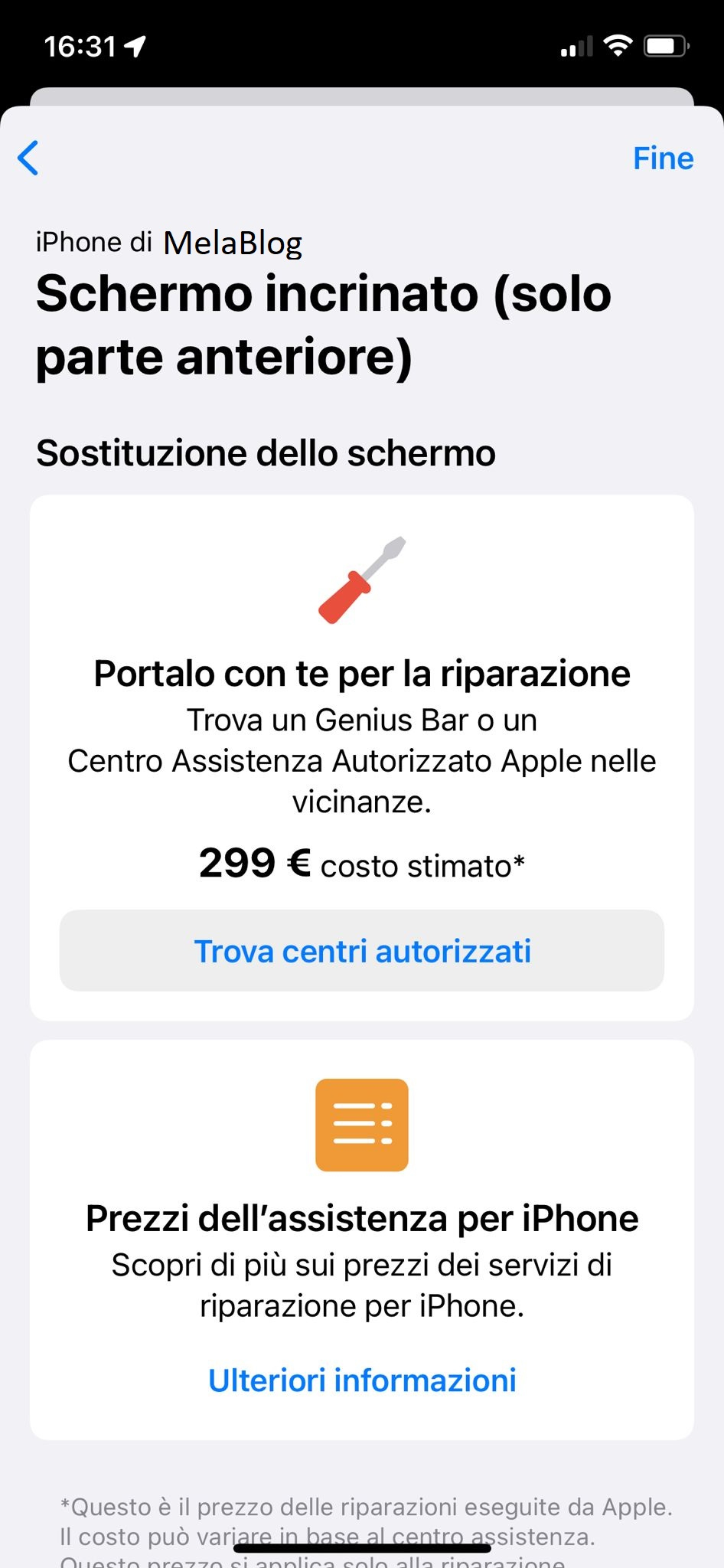 Supporto Apple