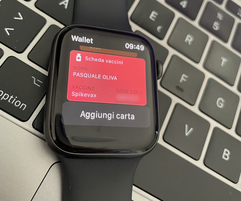 Green Pass Apple Watch