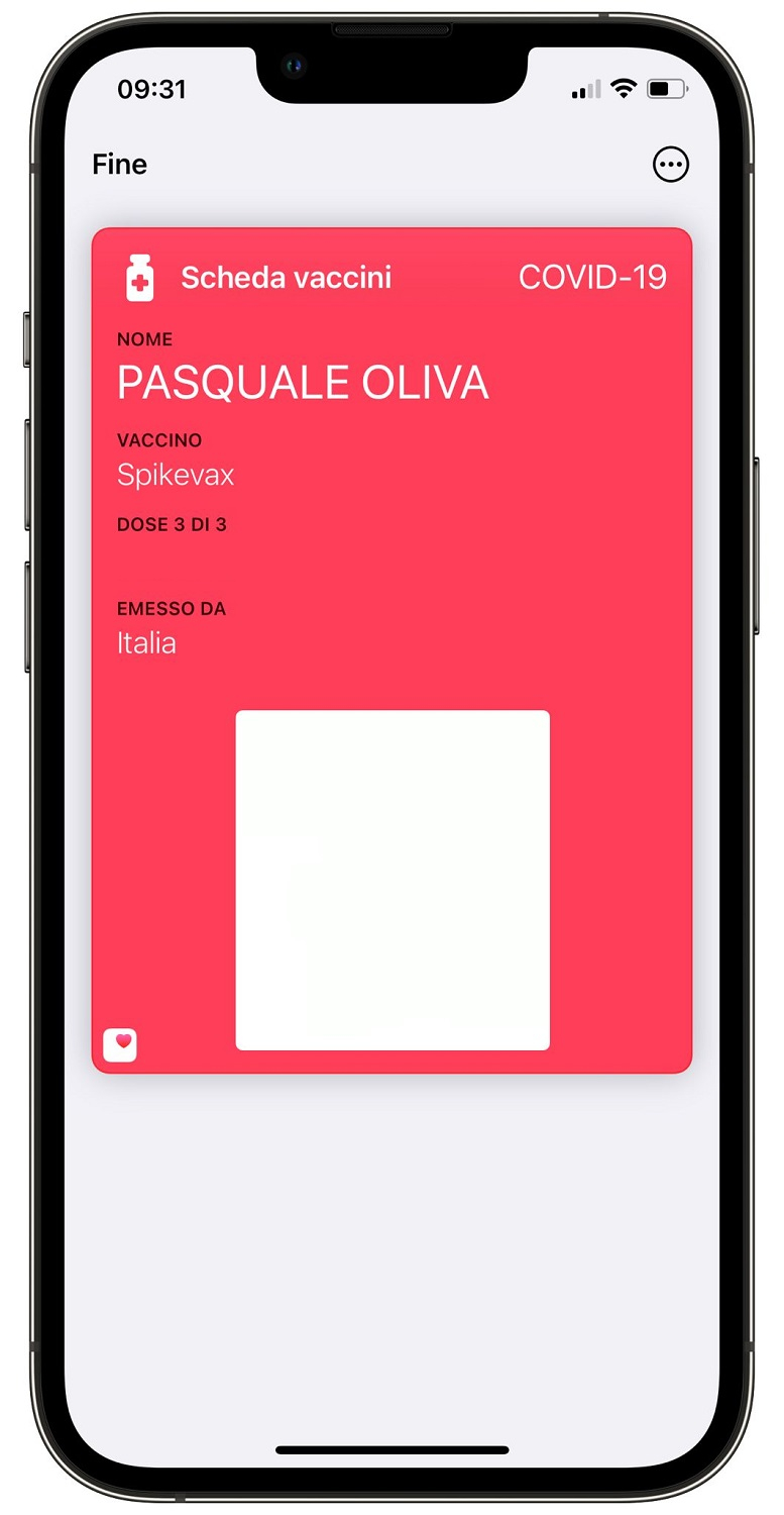 Green Pass Wallet iOS 15.4