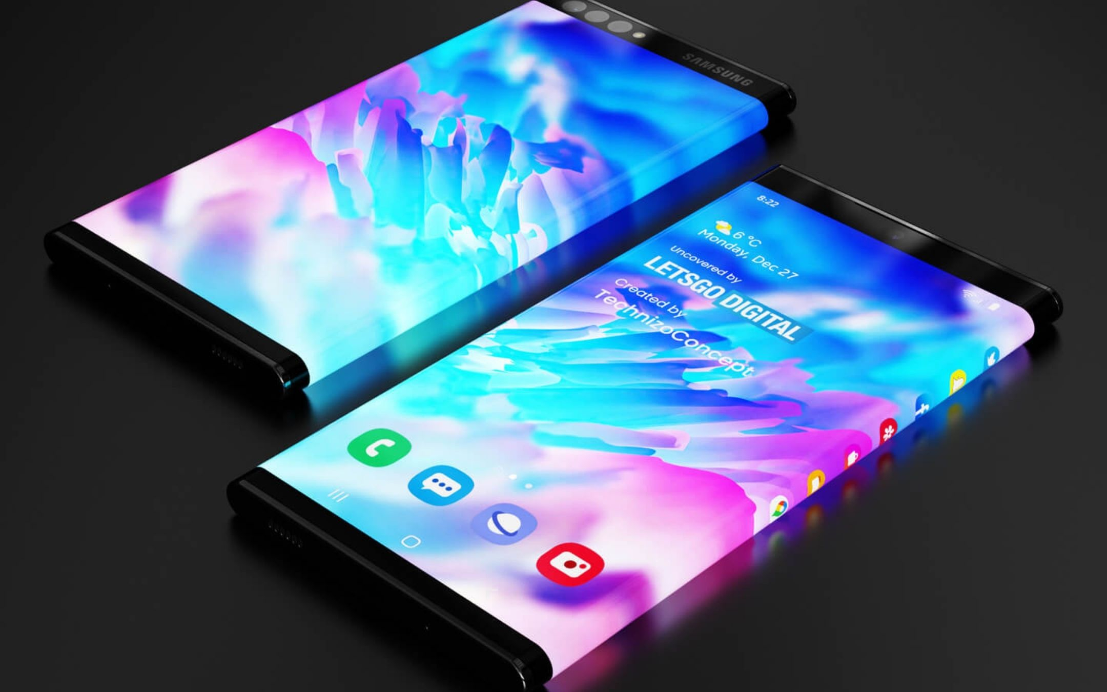 Samsung Galaxy S30 6G sembra uno Xiaomi Mi Mix Alpha