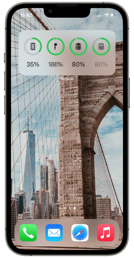 Widget Batterie iPhone 13