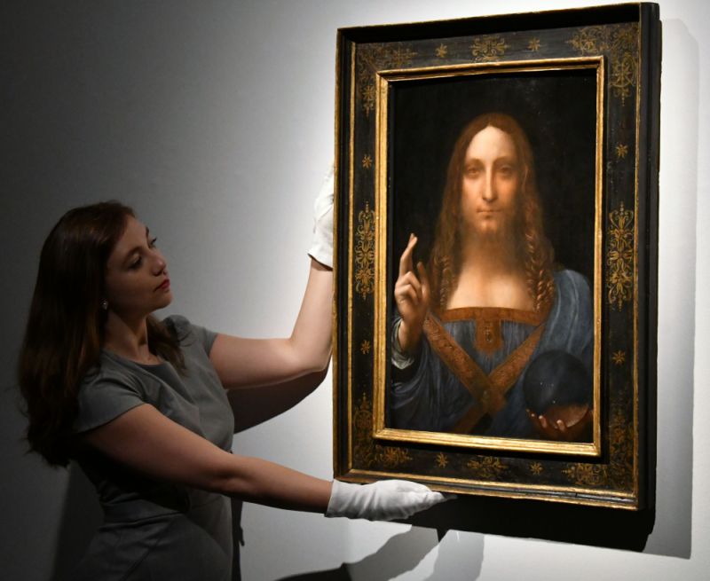 Il Salvator Mundi di Leonardo da Vinci batte tutti i record in asta