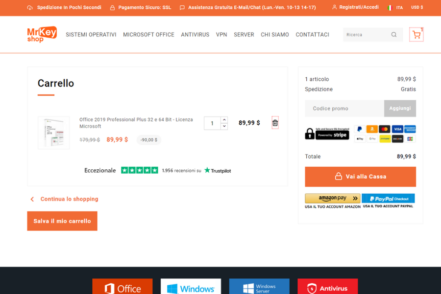 Acquistare office 2019 professional plus