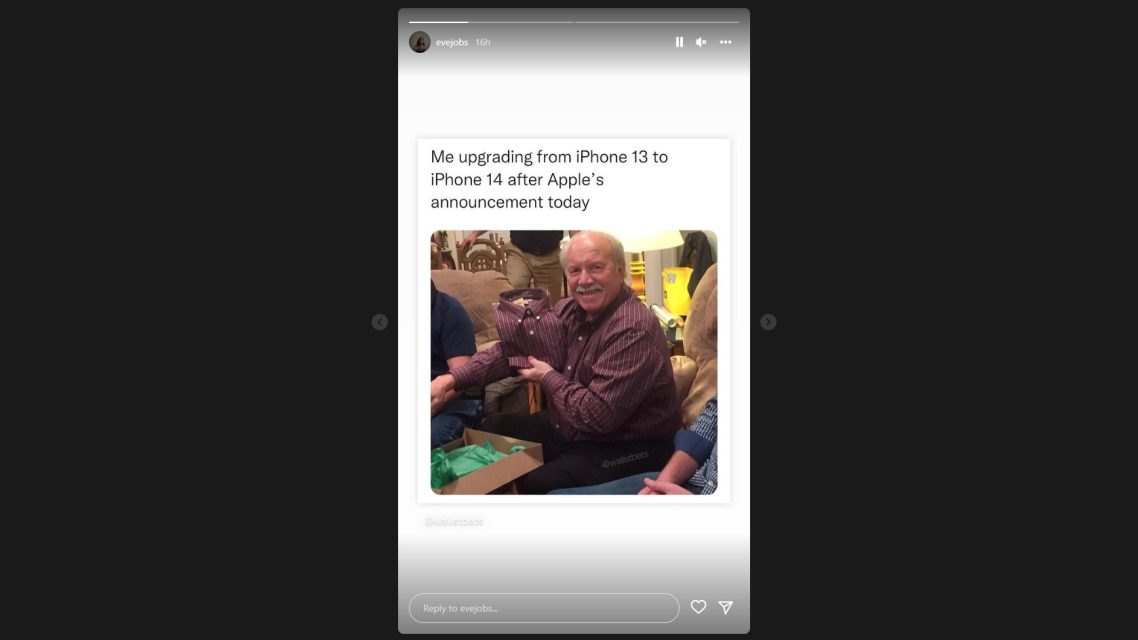 Eve Jobs - Instagram - iPhone 14