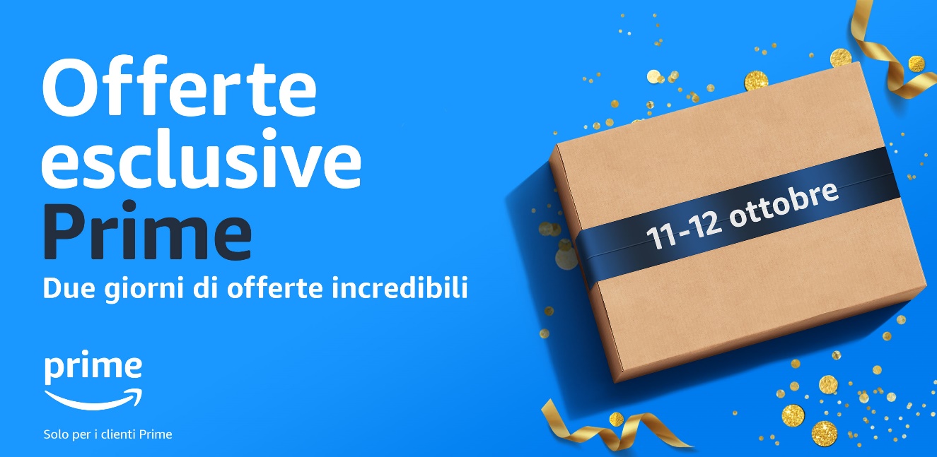 Offerte Esclusive Prime: l'11 e il 12 ottobre ti attendono una marea di sconti su Amazon!