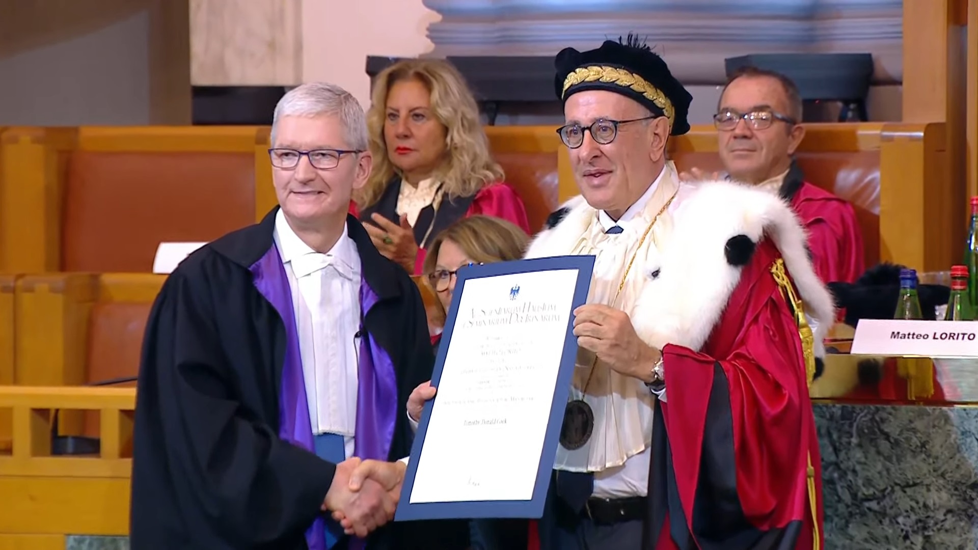 Tim Cook: laurea honoris causa alla Federico II di Napoli