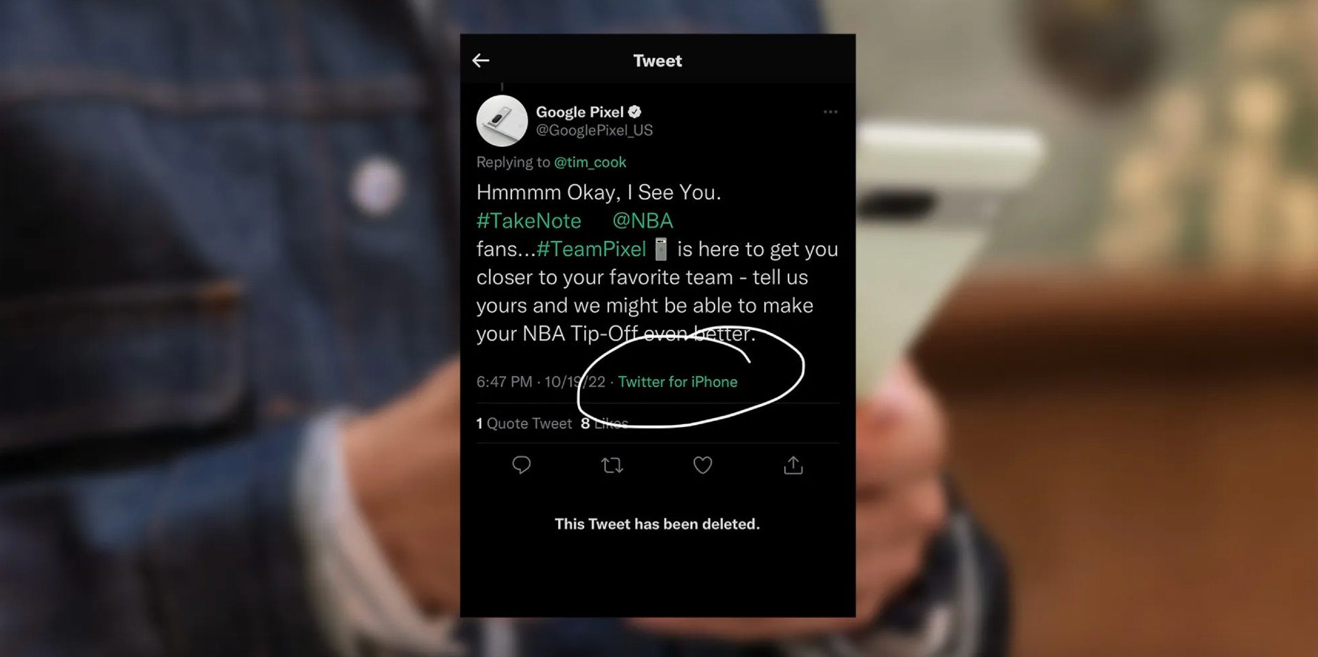 Google Pixel - Twitter per iPhone