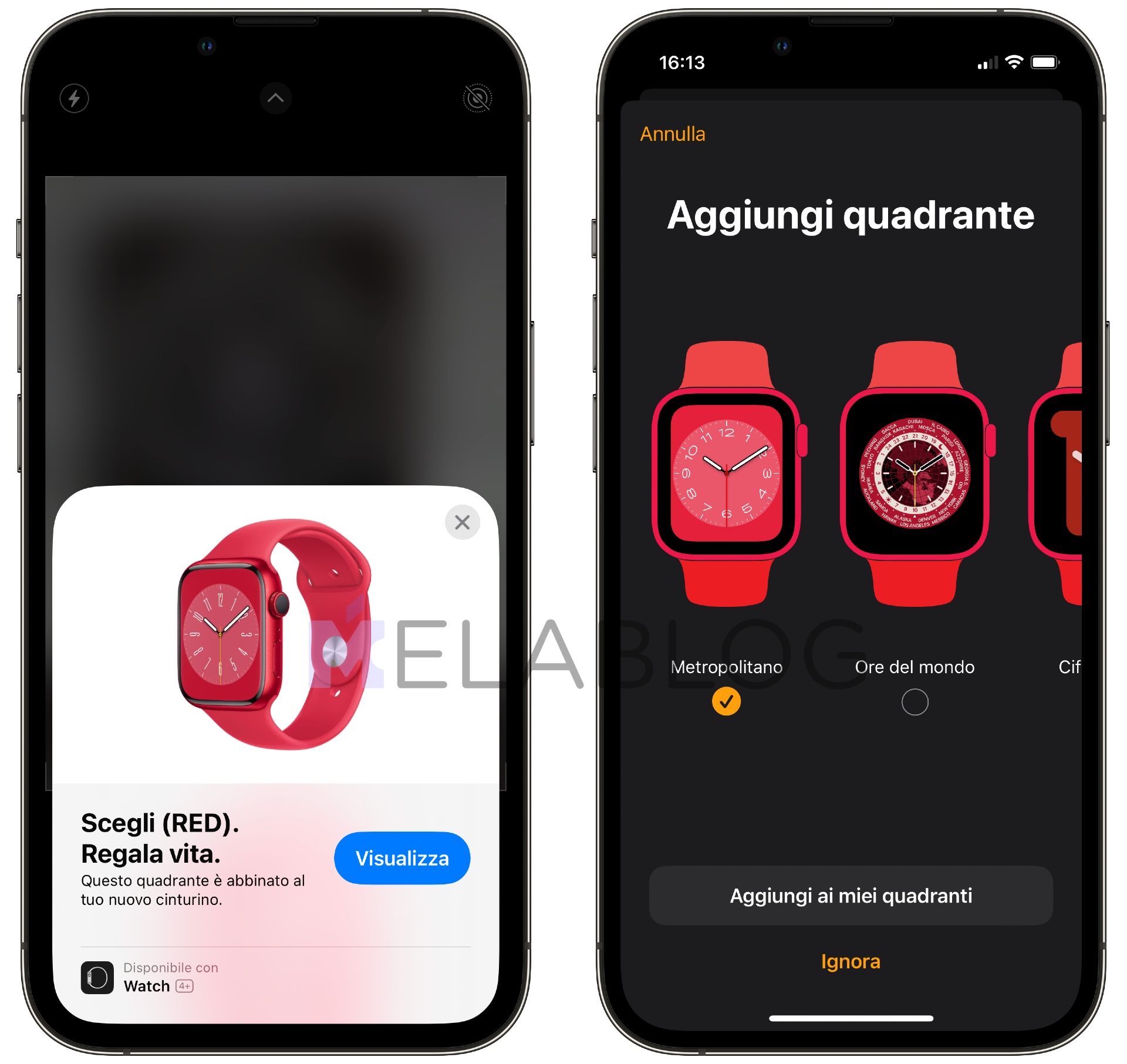 Metropolitan RED - Apple Watch - Quadrante