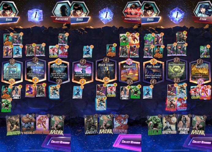 Marvel Snap Gameplay Screen