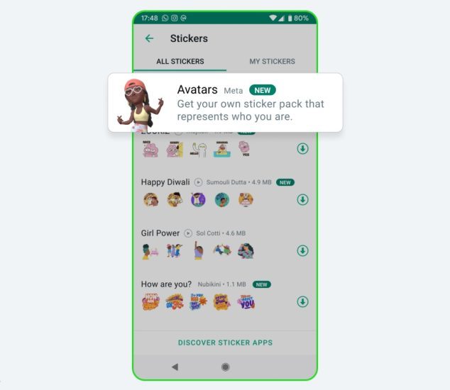 WhatsApp Avatar Stickers