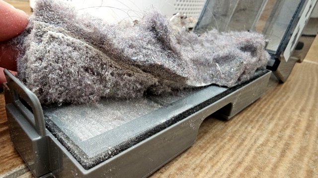 Polvere raccolta dal Lefant M210