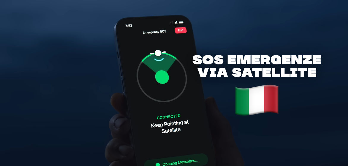 SOS Emergenze via Satellite di iPhone 14 e 14 Pro disponibile in Italia