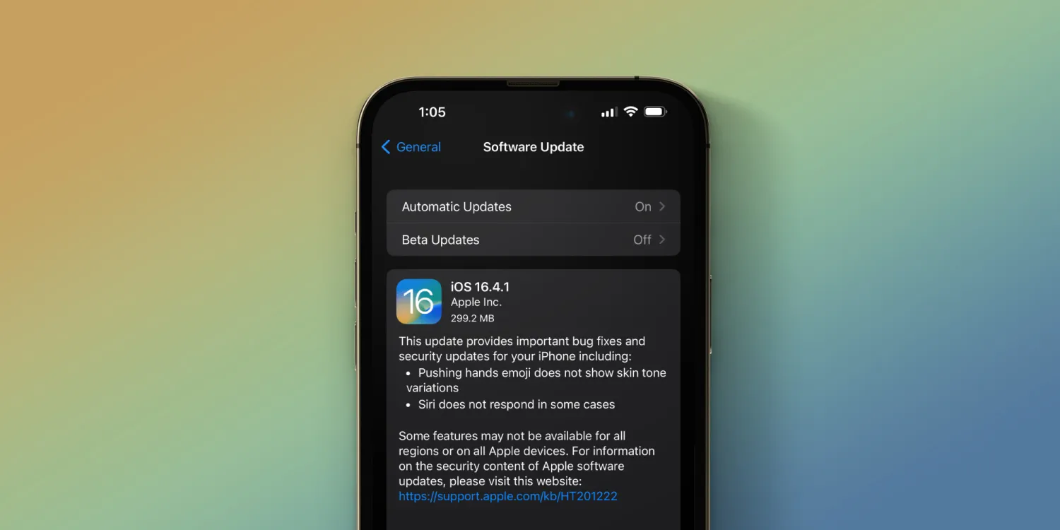 Apple rilascia iOS 16.4.1 per correggere diversi errori