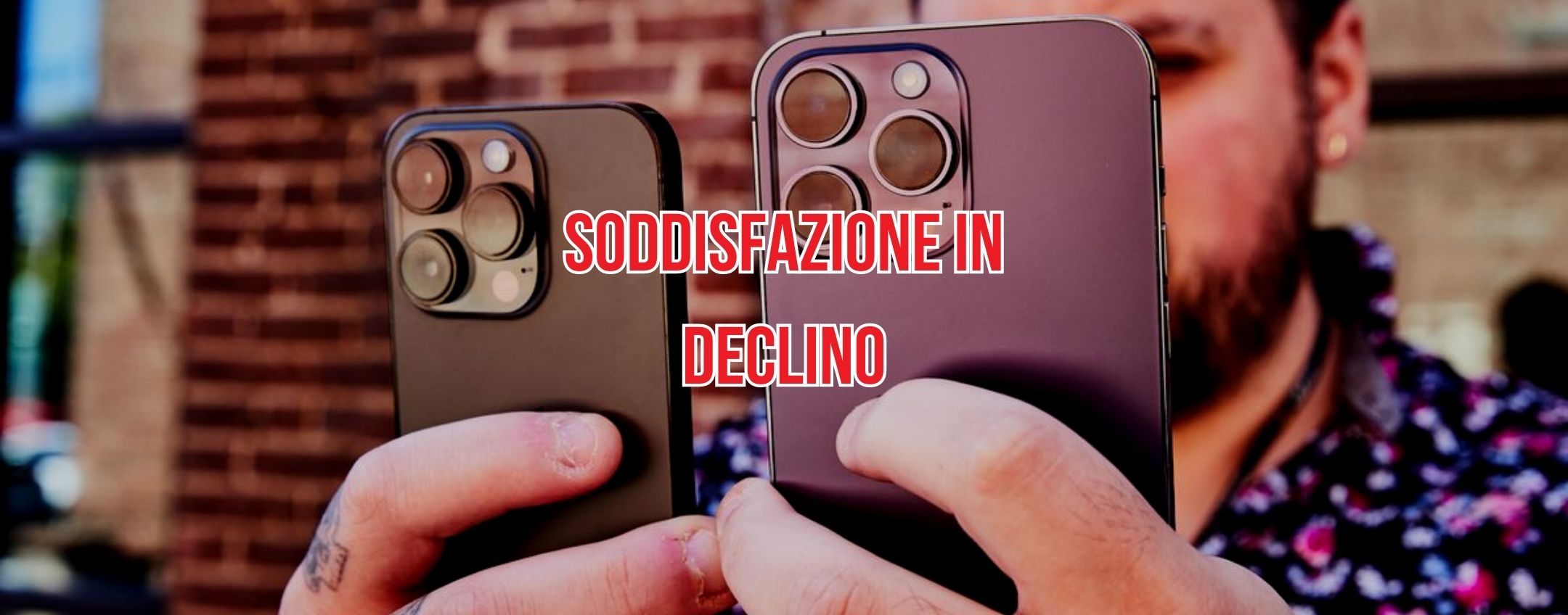 Soddisfazione per iPhone in calo: l'iPhone 14 segna il declino più significativo dal 2012