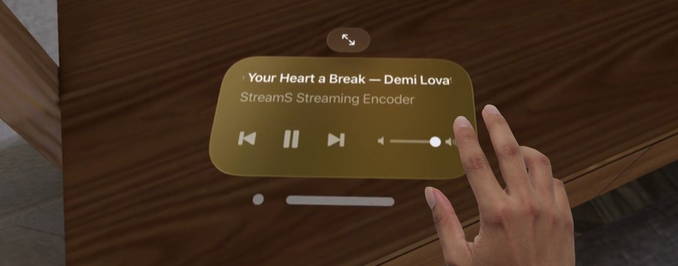 Vision Pro trasforma qualsiasi superficie piana in un display touch