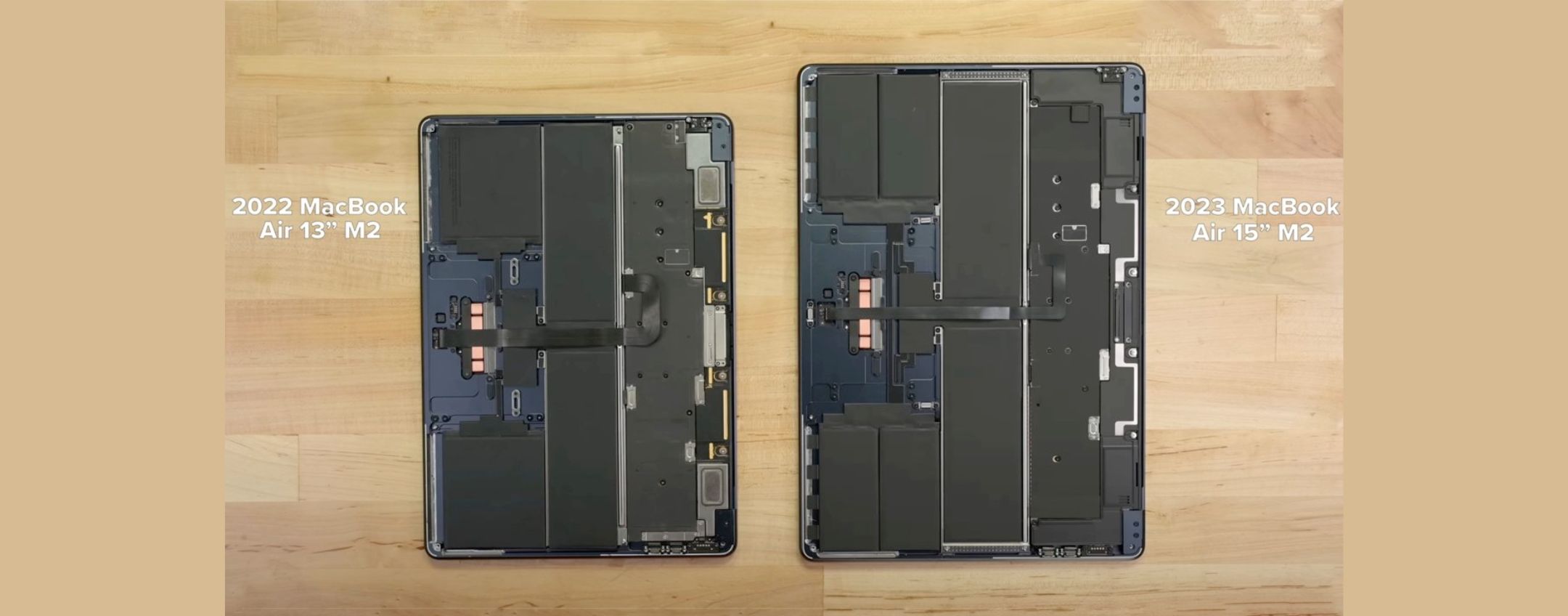 MacBook Air da 15 pollici: lo smontaggio rivela alcune modifiche rispetto al modello da 13 pollici