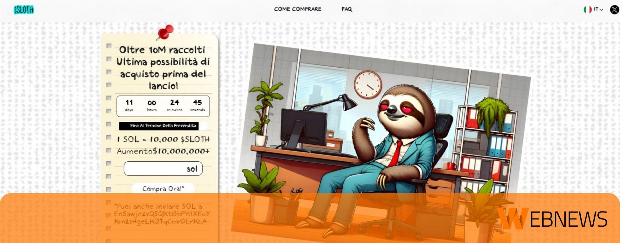 Previsioni di prezzo di Slothana in vista dell'Airdrop del 29 aprile